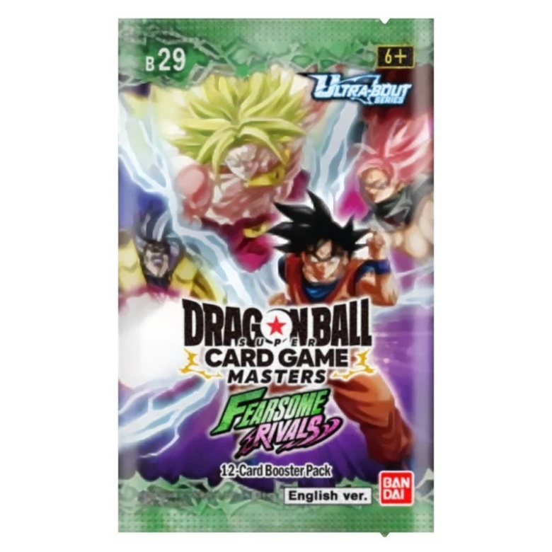 Dragon Ball Super Card Game: Masters - Fearsome Rivals - B29 - Booster ...